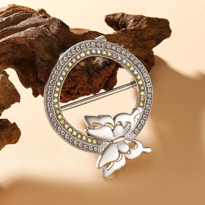 Waist-cinching Accessory Clip For Securing High-end Brooches