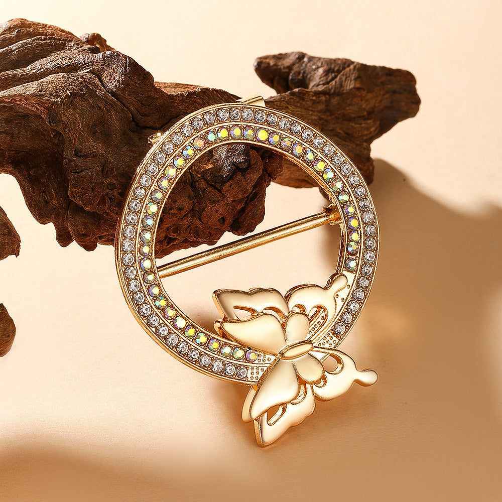 Waist-cinching Accessory Clip For Securing High-end Brooches