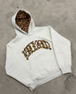 Leopard Print Letter Embroidery Street Casual Trousers Men And Women All-match Hoodie