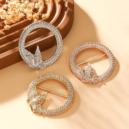 Waist-cinching Accessory Clip For Securing High-end Brooches