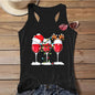 Women's Independence Day Printed Christmas Print Tank Top