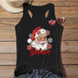Women's Independence Day Printed Christmas Print Tank Top