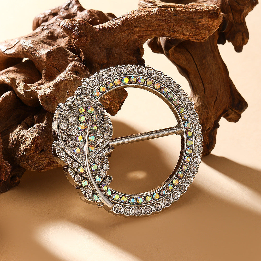 Waist-cinching Accessory Clip For Securing High-end Brooches